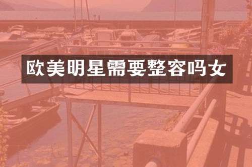 欧美明星需要整容吗女