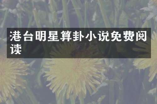 港台明星算卦小说免费阅读