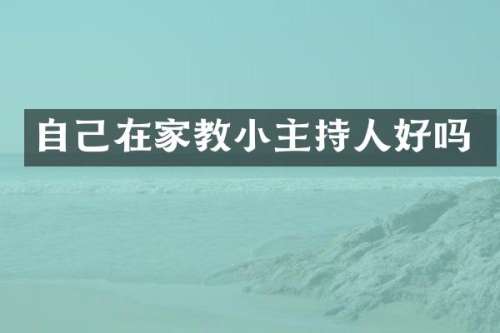 自己在家教小主持人好吗