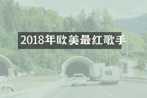 2018年欧美最红歌手