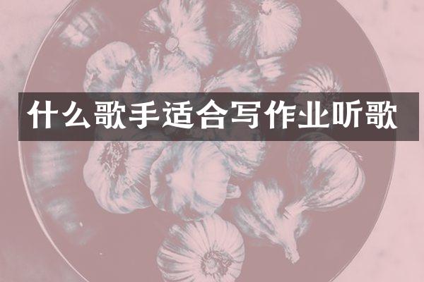 什么歌手适合写作业听歌