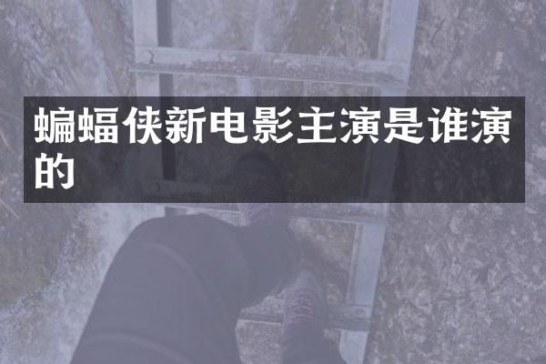 蝙蝠侠新电影主演是谁演的
