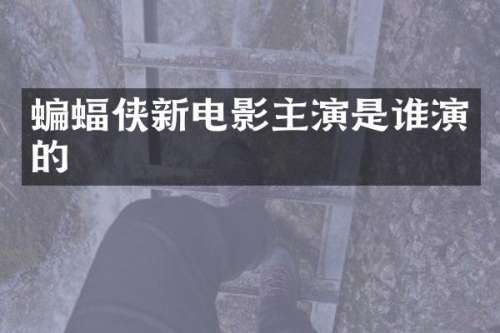 蝙蝠侠新电影主演是谁演的
