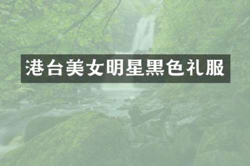 港台明星黑色礼服