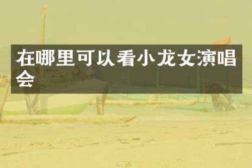 在哪里可以看演唱会