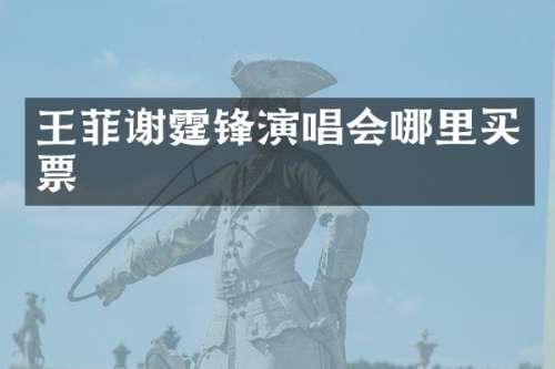 王菲谢霆锋演唱会哪里买票