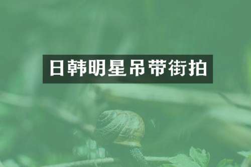 日韩明星吊带街拍