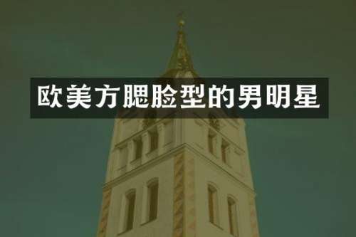 欧美方腮脸型的男明星