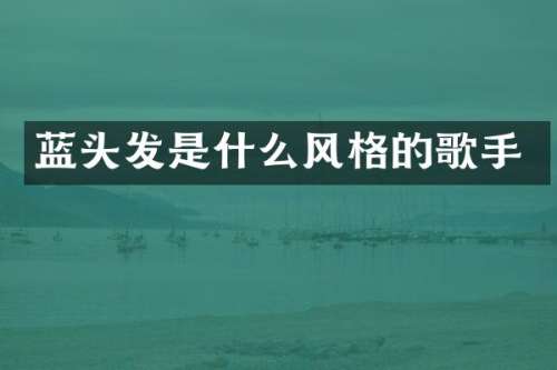 蓝头发是什么风格的歌手