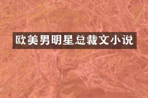 欧美男明星总裁文小说