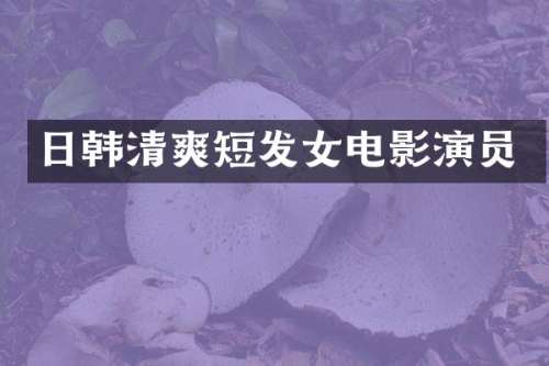 日韩清爽短发女电影演员