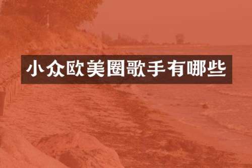 小众欧美圈歌手有哪些