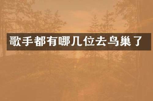歌手都有哪几位去鸟巢了
