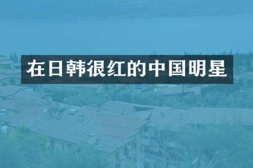 在日韩很红的中国明星