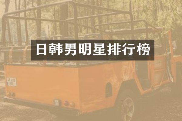 日韩男明星排行榜