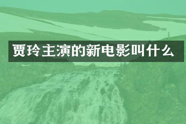 贾玲主演的新电影叫什么
