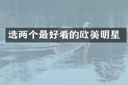 选两个最好看的欧美明星