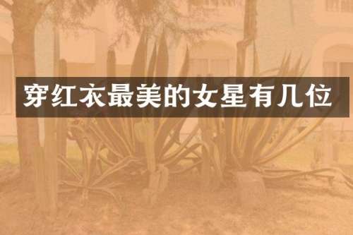 穿红衣最美的女星有几位