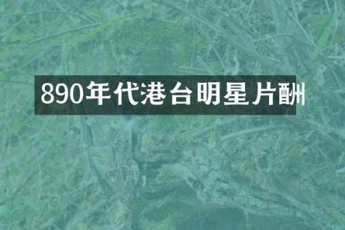 890年代港台明星片酬