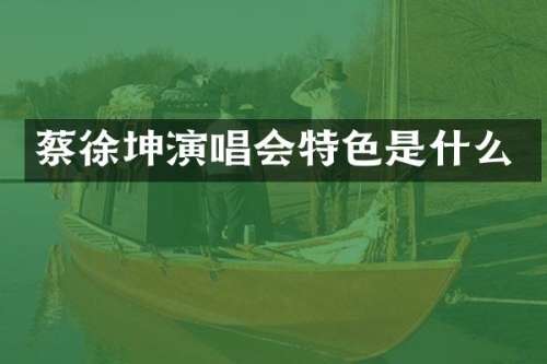 蔡徐坤演唱会特色是什么