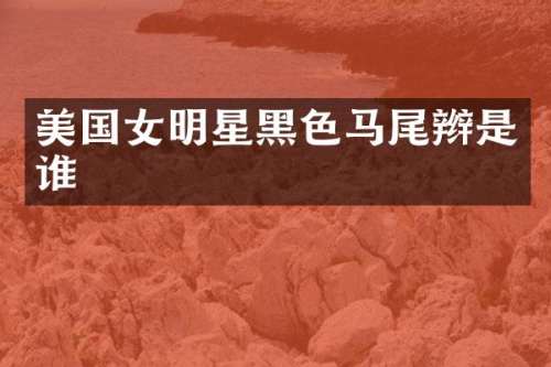 美国女明星黑色马尾辫是谁