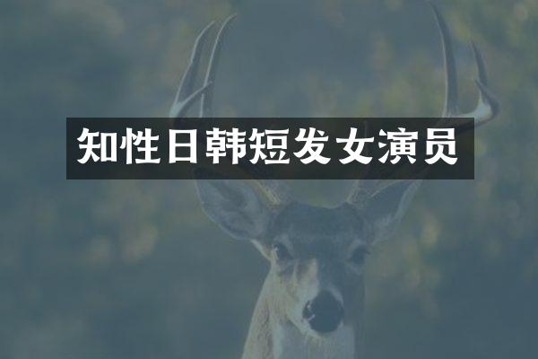 知性日韩短发女演员