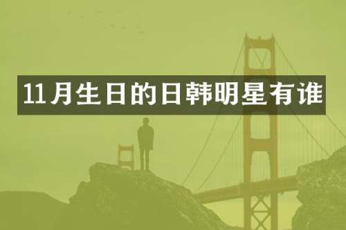 11月生日的日韩明星有谁