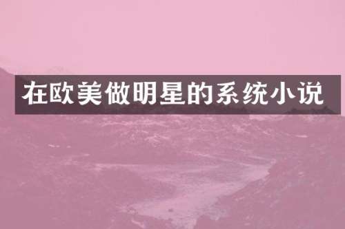 在欧美做明星的系统小说