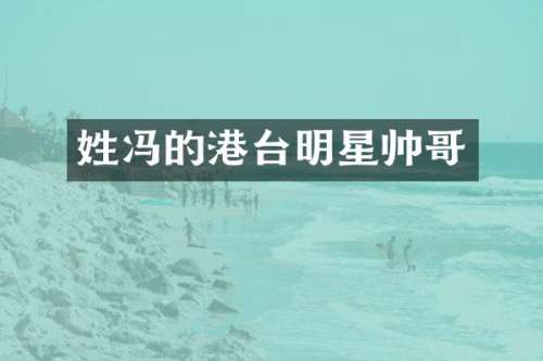 姓冯的港台明星帅哥