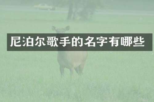 尼泊尔歌手的名字有哪些