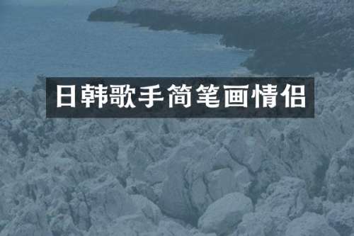 日韩歌手简笔画情侣