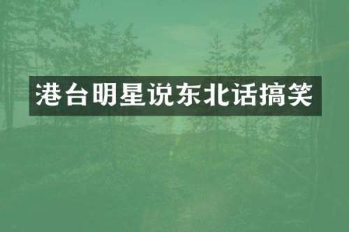 港台明星说东北话搞笑