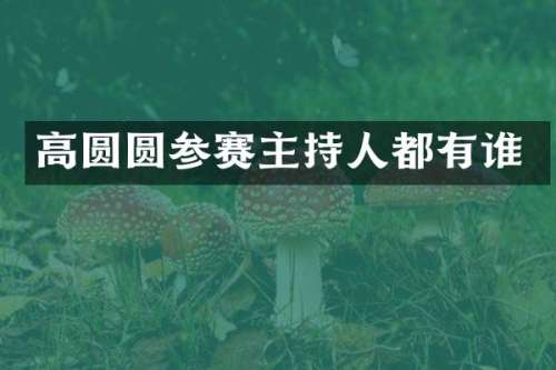 高圆圆参赛主持人都有谁