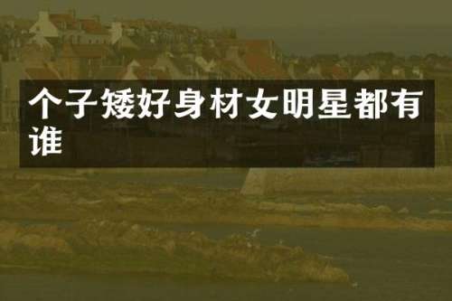 个子矮好身材女明星都有谁