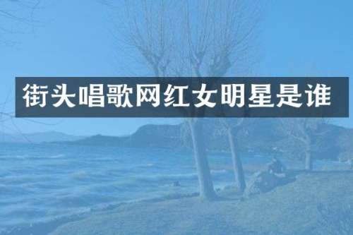 街头唱歌网红女明星是谁