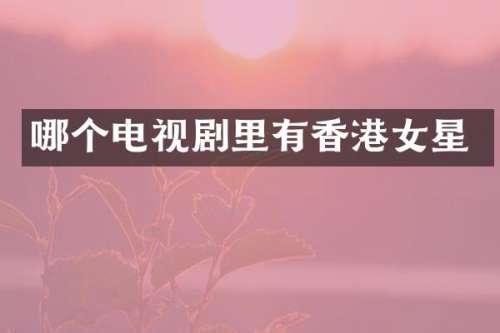哪个电视剧里有香港女星