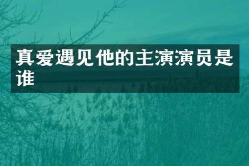 真爱遇见他的主演演员是谁