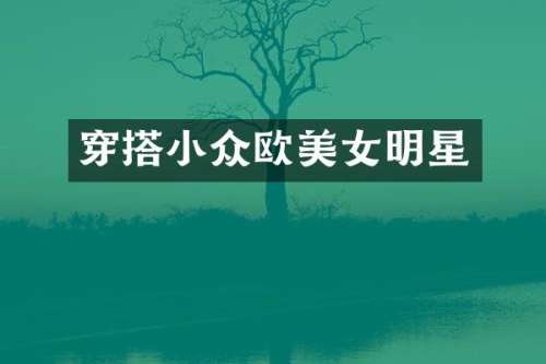 穿搭小众欧明星