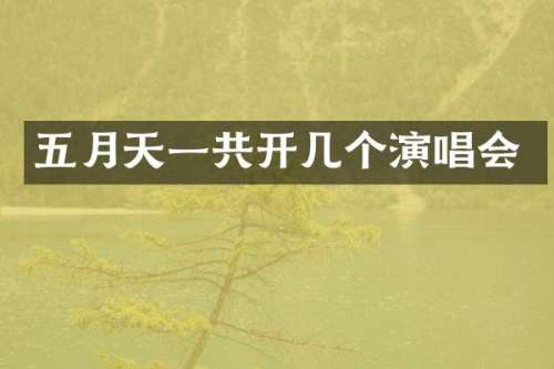 五月天一共开几个演唱会