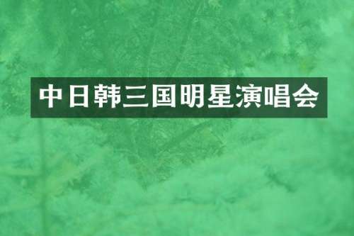 中日韩三国明星演唱会