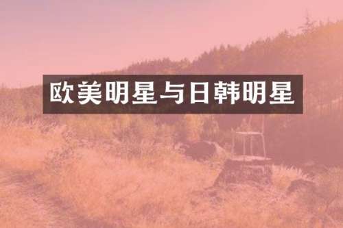 欧美明星与日韩明星