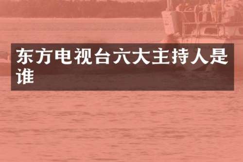 东方电视台六大主持人是谁