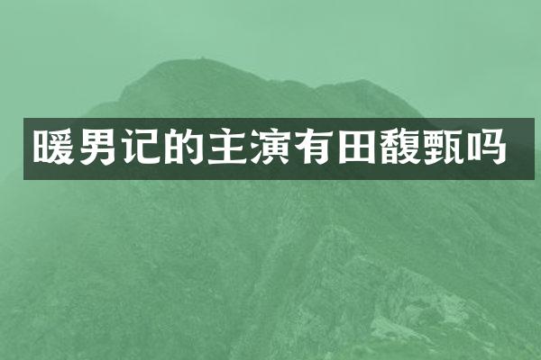 暖男记的主演有田馥甄吗