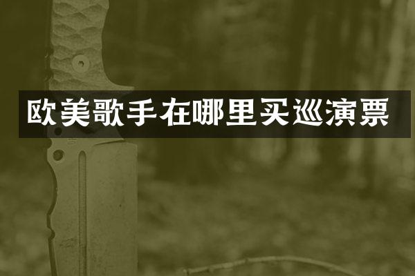 欧美歌手在哪里买巡演票