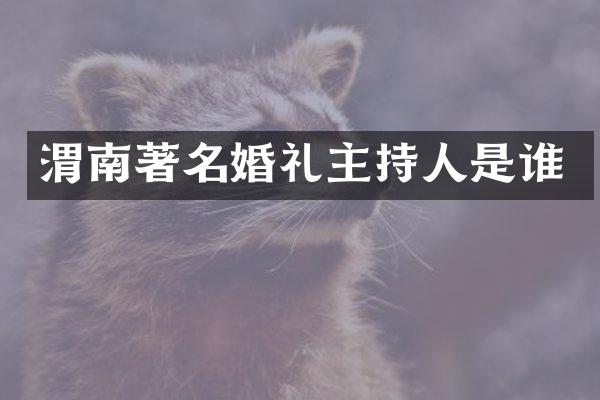 渭南著名婚礼主持人是谁