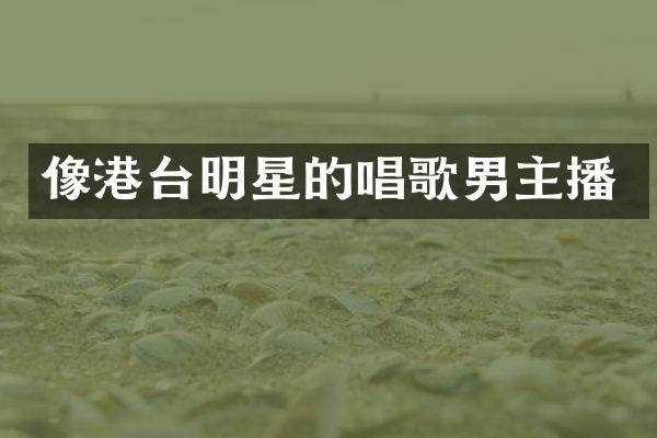 像港台明星的唱歌男主播