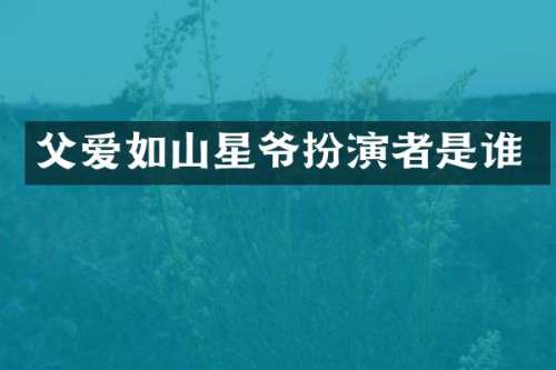 父爱如山星爷扮演者是谁