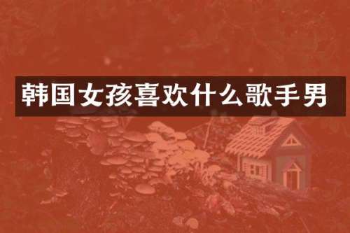 韩国女孩喜欢什么歌手男