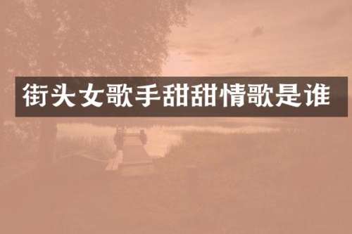 街头女歌手甜甜情歌是谁