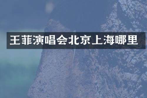 王菲演唱会北京上海哪里